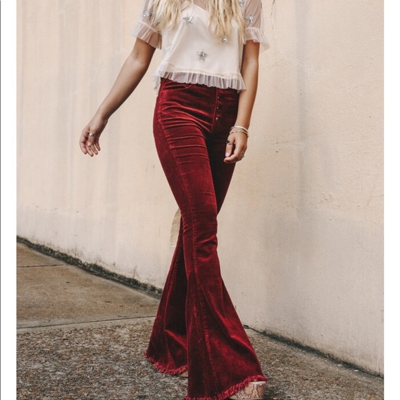 Show Me Your Mumu Cam Cam Pants Button Up Bells - Picture 2 of 10